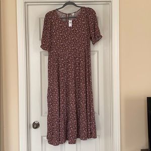 NWT Aerie Floral Midi Dress